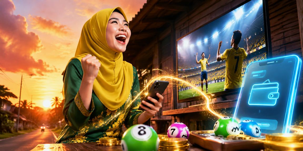 Malaysian user setting a budget limit while playing online lottery responsibly